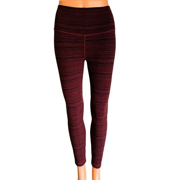 LULULEMON Athletica High Times Cyber Red Grape Bordeaux Drama Legging Pant ~ 6 - Picture 4 of 8